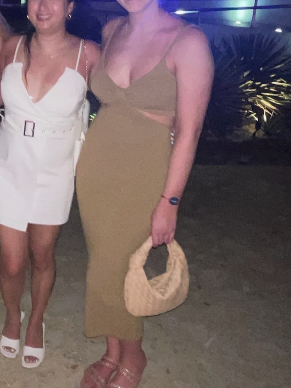 Lulus Brown Cutout Midi Dress
